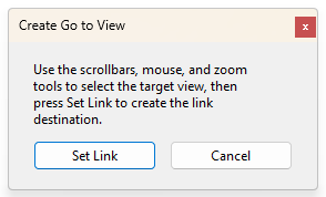 Screenshot of Set Link selection on Adobe Acrobat