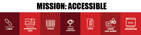 A banner with the title 