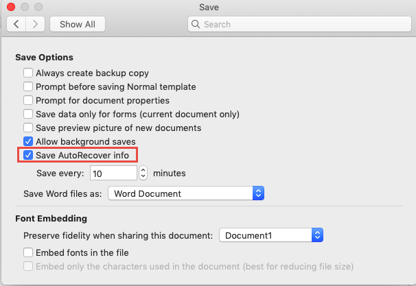 Word: Saving and Sharing Documents