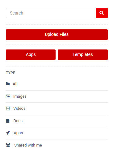 Left Sidebar Navigation