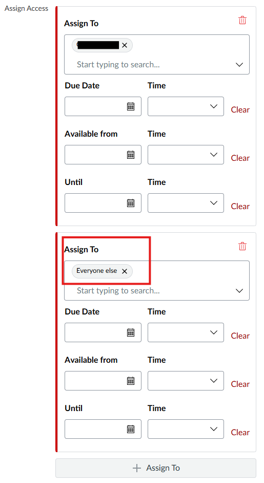 Everyone Else property in Assign To field
