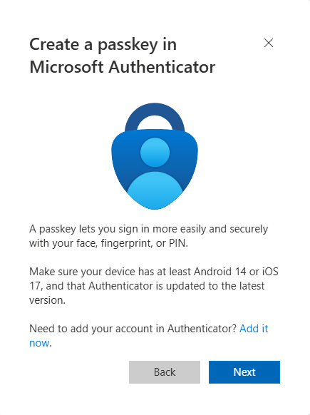 create a passkey in microsoft authenticator
