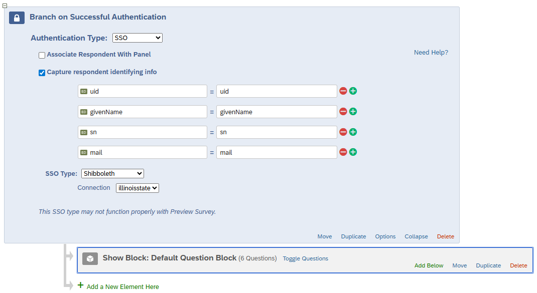 Capture respondent identifying info fields in Survey Flow
