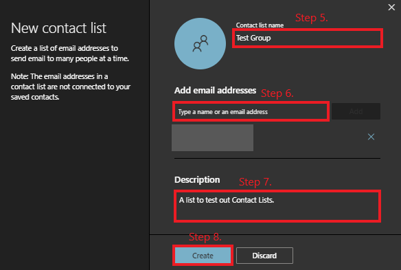 Adding users to a Contact List