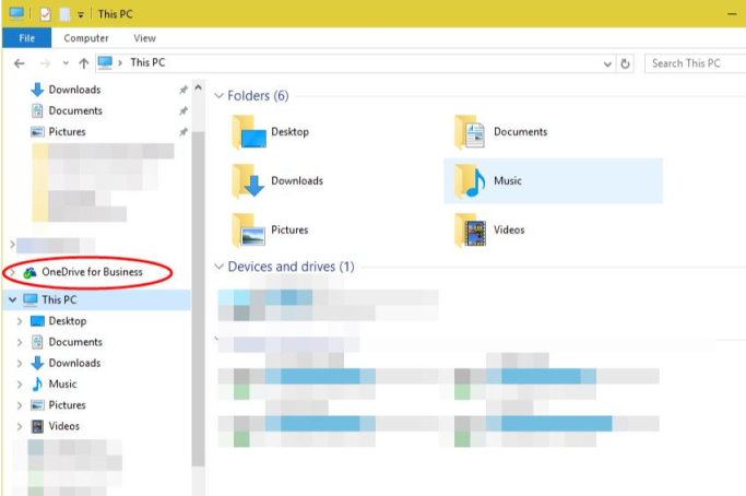 OneDrive Storage as shown in File Explorer