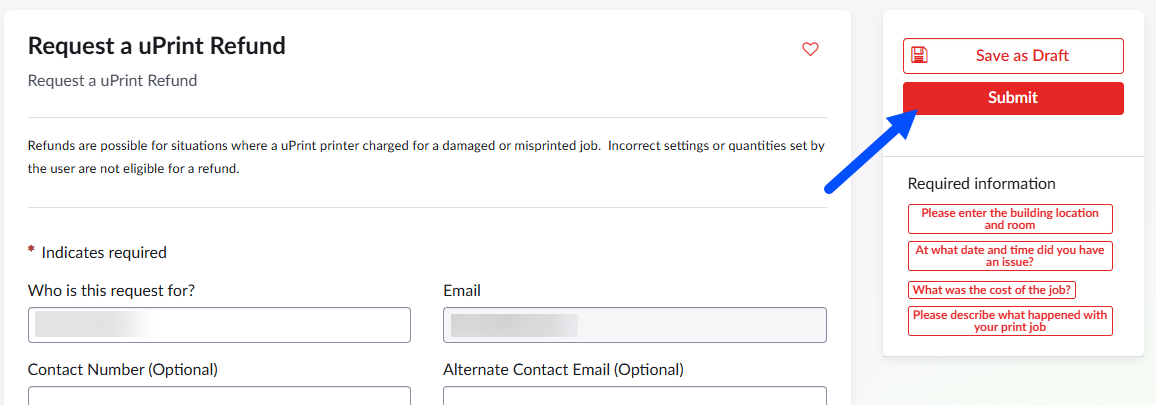 Submit button